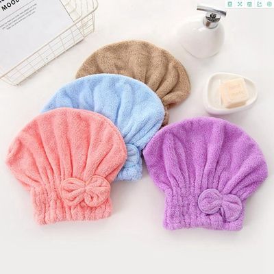 OEM Colored Super Absorbent Hair Towel Microfibre Head Towel After Shower