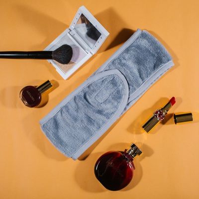 Carol Fleece Designer Velcro Face Cleansing Headband For Bath Shower